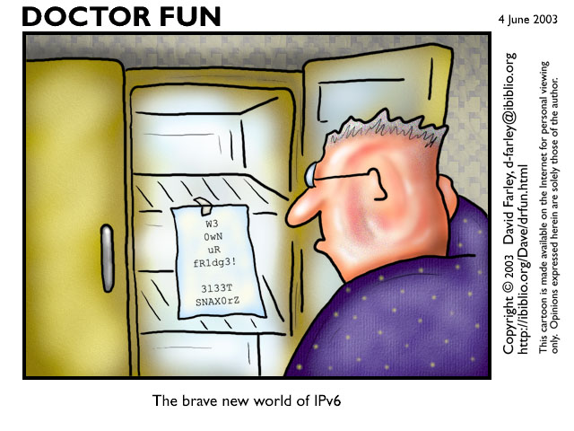 The brave new world of IPv6 - the IPv6-enabled fridge